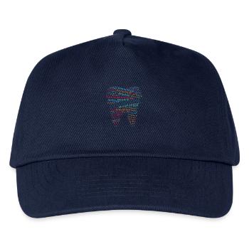 Dental Technology Wordcloud colorful - Kids’ Baseball Cap - navy - Front