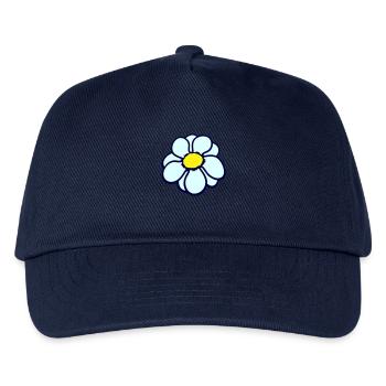 Kleine Margerite Blume Weiß Dekorativ Schön Natur - Kinder Basecap - Navy - Vorne