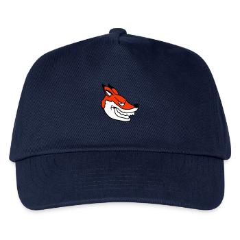 Fuchs Böser Blick Gefährlich Rotfuchs Wildes Tier - Kinder Basecap - Navy - Vorne