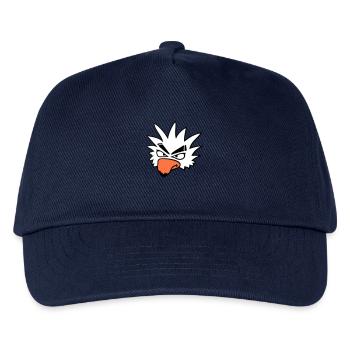 White Parrot Bird Peeps Nasty Cool Serious Comic - Kids’ Baseball Cap - navy - Front