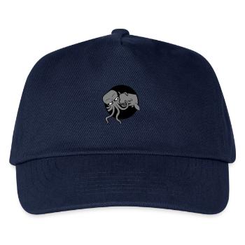 Oktopus Wal 2 Kämpfen Tiefsee Monster Seemonster - Kinder Basecap - Navy - Vorne