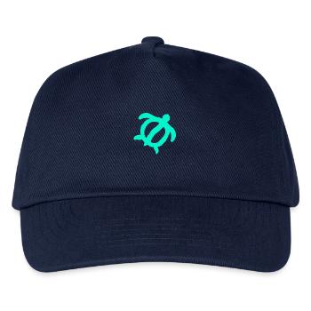 Shamanic Turtle Symbol - Protection and Abundance - Kids’ Baseball Cap - navy - Front