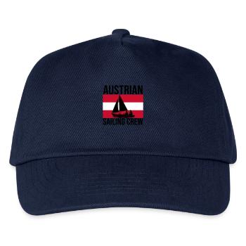 Austrian Sailing Crew Segelshirt - Kinder Basecap - Navy - Vorne