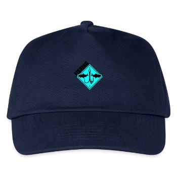 Fischen Angeln Angelhaken - Kinder Basecap - Navy - Vorne