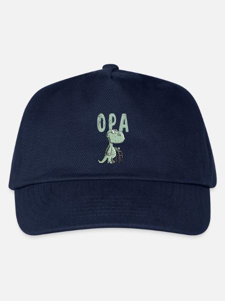 Opa Dinosaurier - Großvater - Geschenk - Kinder Basecap - Navy