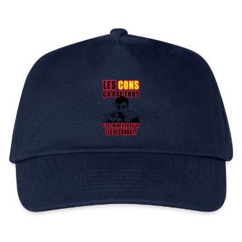 les cons ça ose tout lino ventura - Casquette de baseball Enfant - marine - Devant