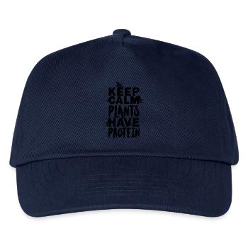 Keep calm plants have protein - Kinder Basecap - Navy - Vorne