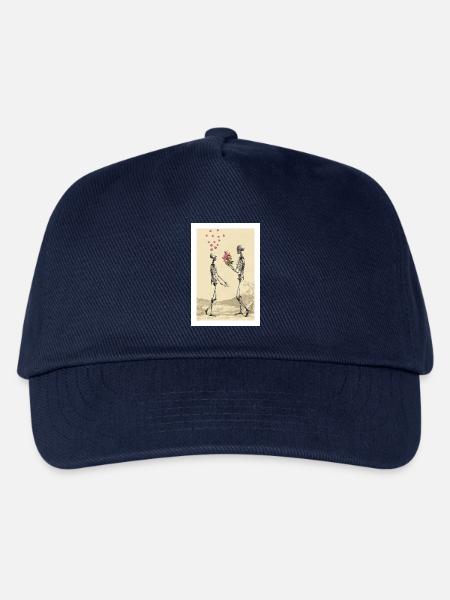 Poster - Wanna be my Valentine? - Valentinstag - Kinder Basecap - Navy