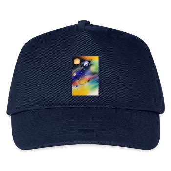 Weltall und Planeten - Kinder Basecap - Navy - Vorne