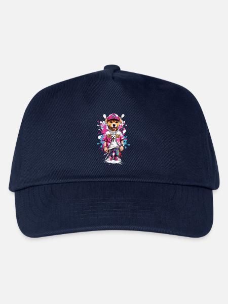 Hund - Kinder Basecap - Navy