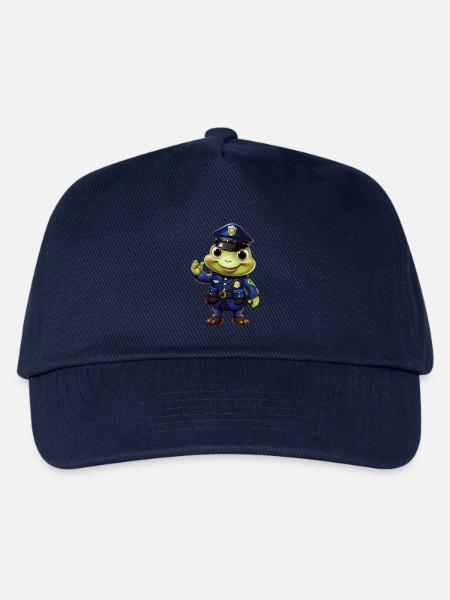 Polizei Frosch - Kinder Basecap - Navy