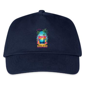 Er sagte: Hawaii oder ich - Kinder Basecap - Navy - Vorne