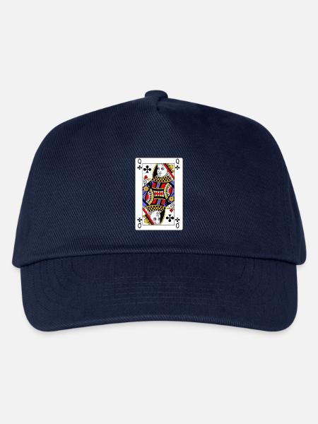 Spielkarten-Kreuz-Königin - Kinder Basecap - Navy