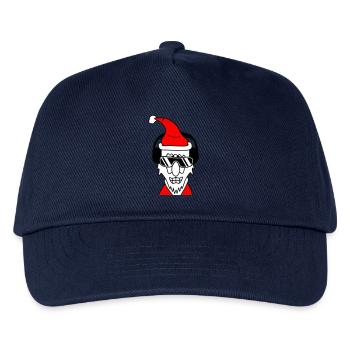 Fête Père Noël Cool Noël Hiver Musique - Casquette de baseball Enfant - marine - Devant