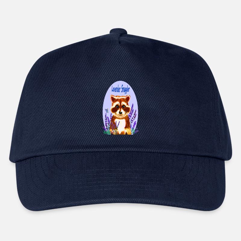 Waschbär-Liebhaber von Lavendel - Kinder Basecap - Navy