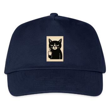 Grumpy Kitten - Kids’ Baseball Cap - navy - Front