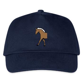 Half Horse Front Part Front Half Front Goes - Kids’ Baseball Cap - navy - Front