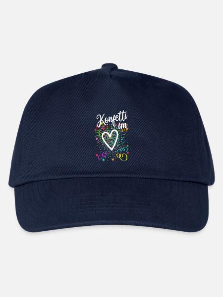 Konfetti im Herzen - Karneval im Blut - Kinder Basecap - Navy