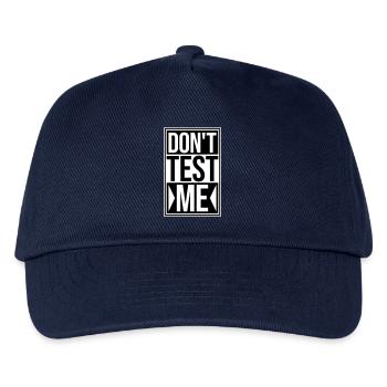 Ne me teste pas coquine, citation drôle de logo - Casquette de baseball Enfant - marine - Devant
