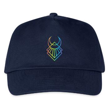 Multicolored Egyptian Moon Symbol - Kids’ Baseball Cap - navy - Front