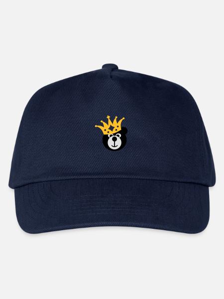 BÄR mit KRONE - Kinder Basecap - Navy