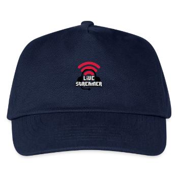 Live Streamer - Kinder Basecap - Navy - Vorne