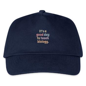Wissenschaftslehrer - Es ist ein guter Tag, Biologie zu unterrichten - Kinder Basecap - Navy - Vorne