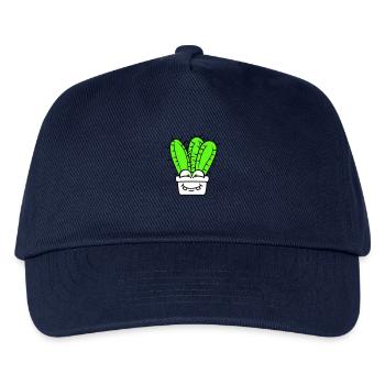 Cactus Cacti Face Prickly Funny Happy - Kids’ Baseball Cap - navy - Front