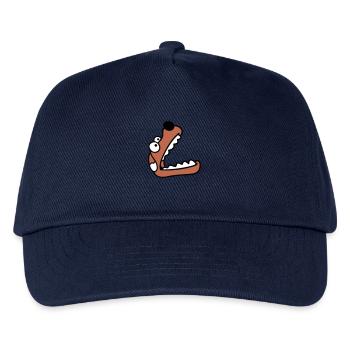 Dog Big Mouth Snout Hunger Looking Up - Kids’ Baseball Cap - navy - Front