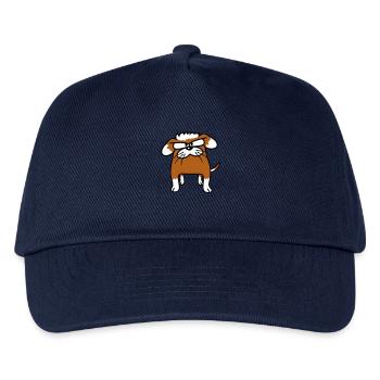 Dog animal looks angry angry serious aggressive sour - Kids’ Baseball Cap - navy - Front