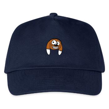 Dog looks funny grin happy smile fun - Kids’ Baseball Cap - navy - Front