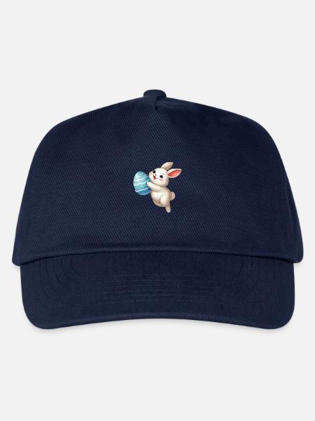 hase kaninchen osterhase - Kinder Basecap - Navy