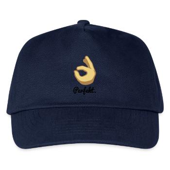 Perfekt. - Kinder Basecap - Navy - Vorne