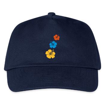 hibiscus tahiti 3 - Kinder Basecap - Navy - Vorne