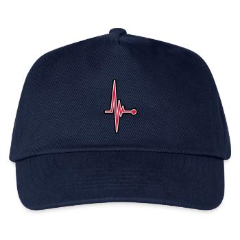 Heartbeat - Kids’ Baseball Cap - navy - Front
