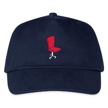 stuhl mit rollen drehstuhl chefsessel gamer sitz c - Kinder Basecap - Navy - Vorne