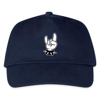 metal hand rock - Kinder Basecap - Navy - Vorne