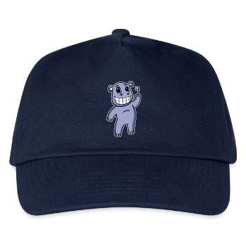 Hippopotame avec brosse à dents - Casquette de baseball Enfant - marine - Devant