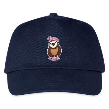 Déclaration d’amour paresseuse - Casquette de baseball Enfant - marine - Devant