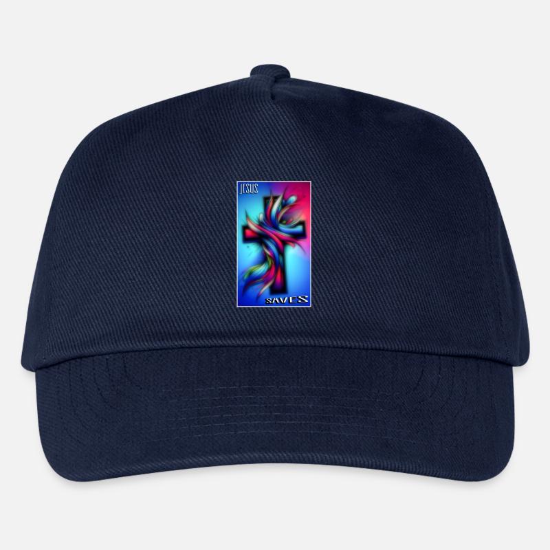 Jesus saves - Kinder Basecap - Navy