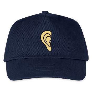 ear - Kids’ Baseball Cap - navy - Front