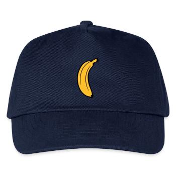 fruit banana delicious healthy eat banana peel krum - Kids’ Baseball Cap - navy - Front