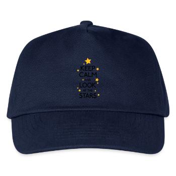 Keep Calm Stars - Kinder Basecap - Navy - Vorne