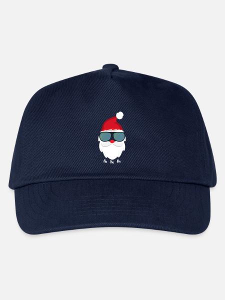 Weihnachtsmann Cool mit Sonnenbrille - Kinder Basecap - Navy