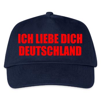 Ich liebe dich deutschland - Kinder Basecap - Navy - Vorne