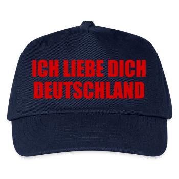 Ich liebe dich deutschland - Kinder Basecap - Navy - Vorne