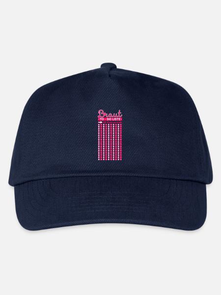 JGA Junggesellinnenabschied Poltern Fun 100 Küsse - Kinder Basecap - Navy