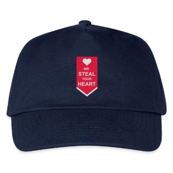 Mr steal your heart - Kids’ Baseball Cap - navy - Front