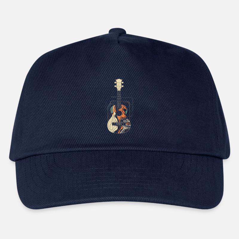 Ukulele Grafik - Kinder Basecap - Navy