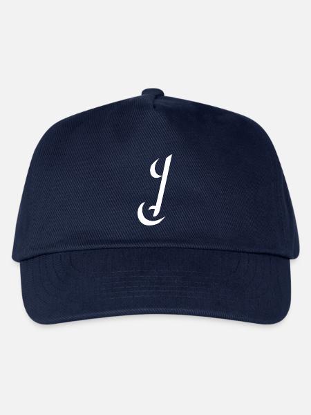 Letter J, Name, der Buchstabe J - Kinder Basecap - Navy